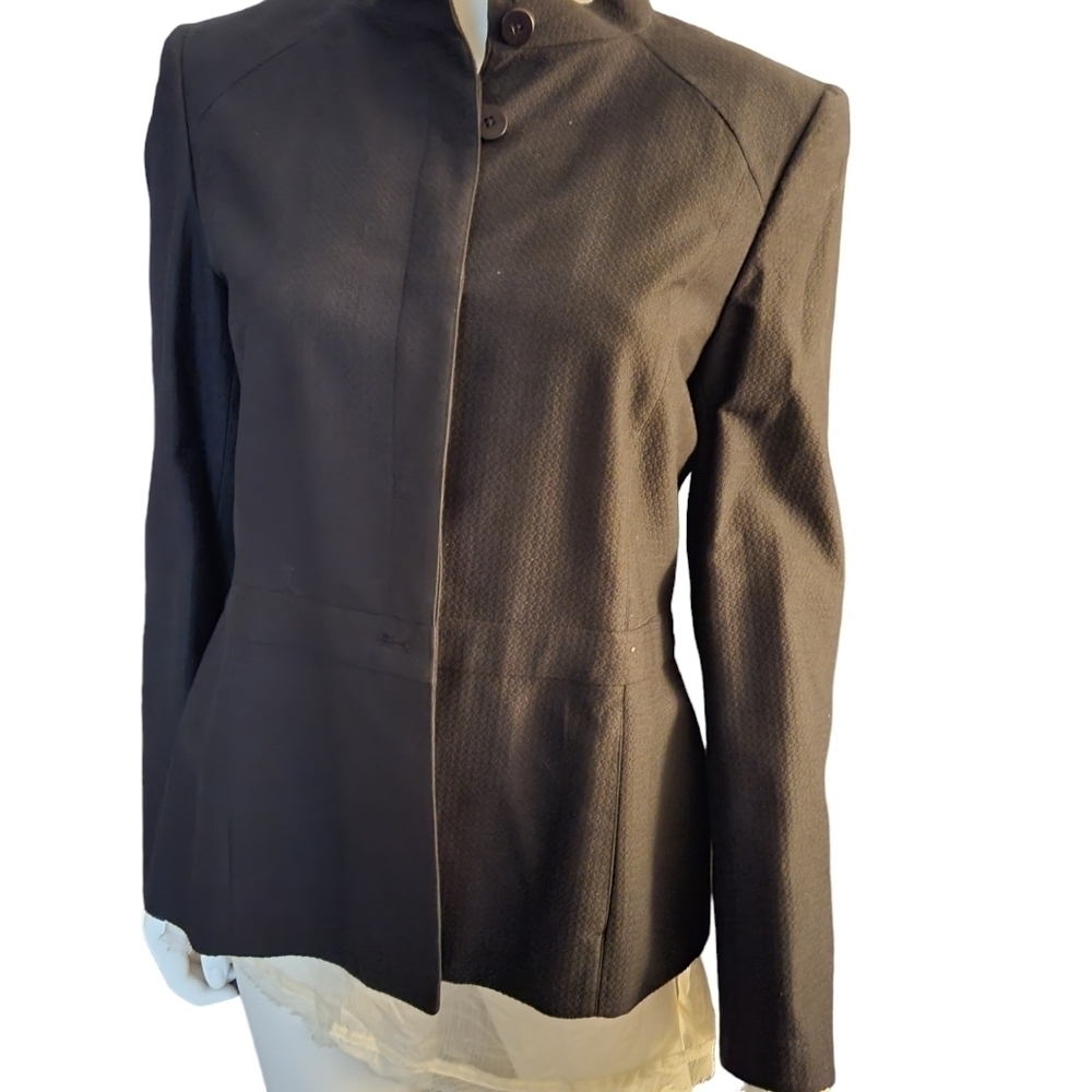 Linda Allard Ellen Tracy Jacket Black 10 - Picture 1 of 4